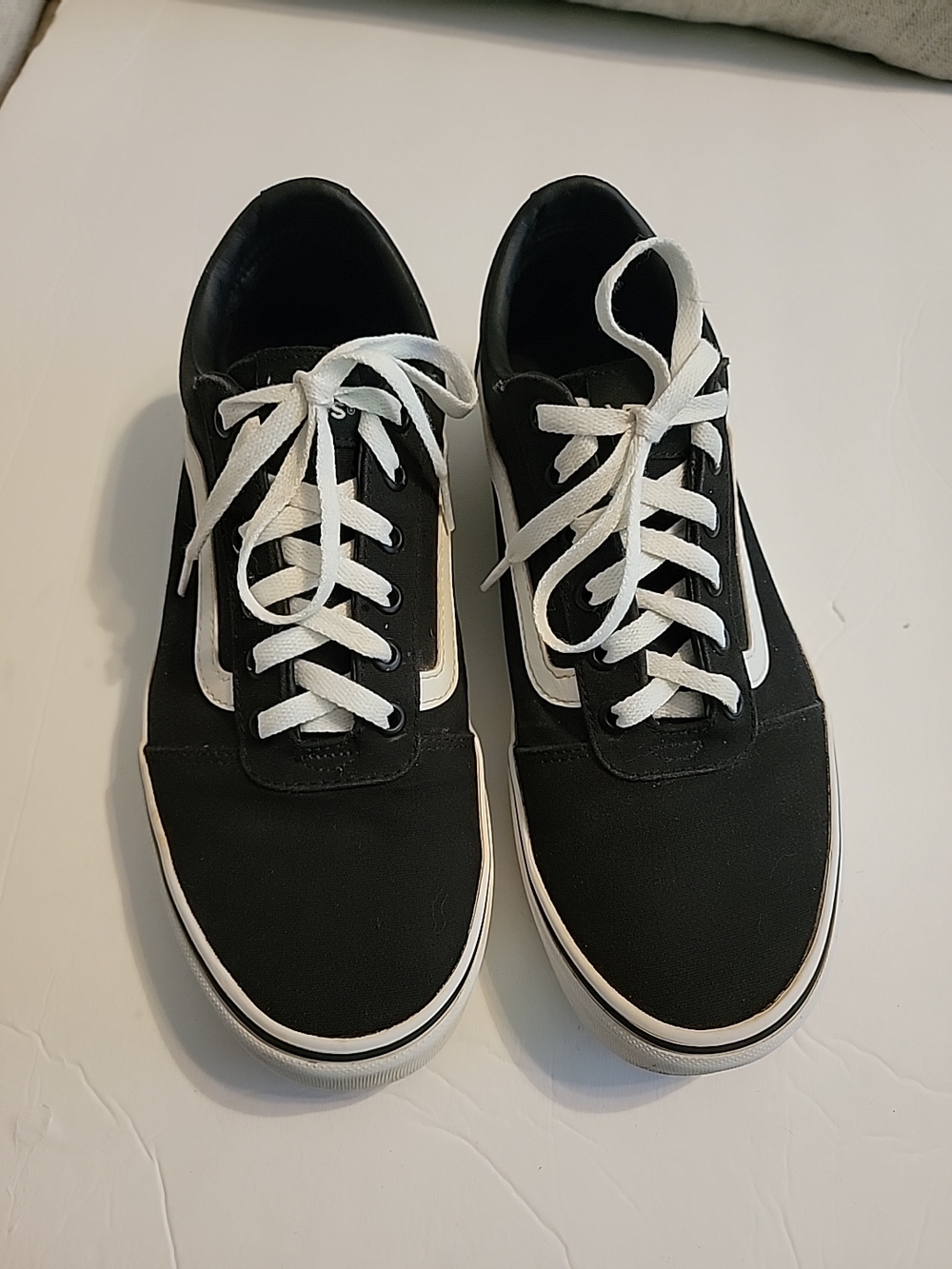 Vans Old Skool Ward Black Unisex Shoes Classic Canvas Suede Women Size 11